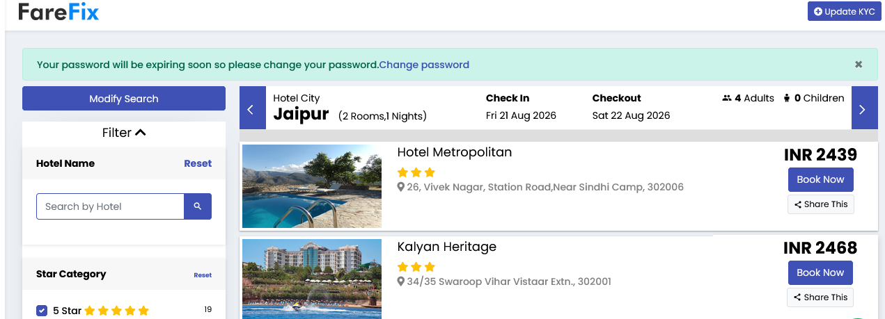 TBO hotel integration