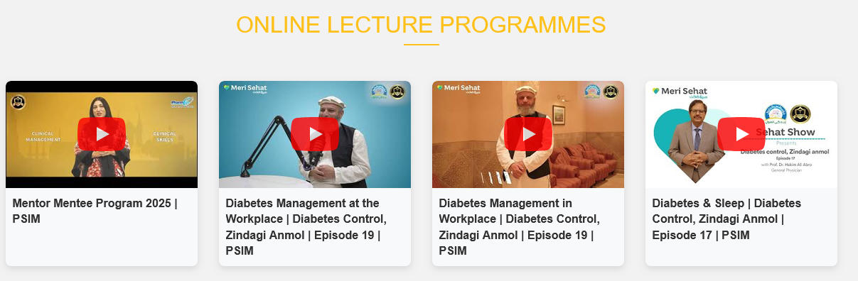 PSIM online lectures